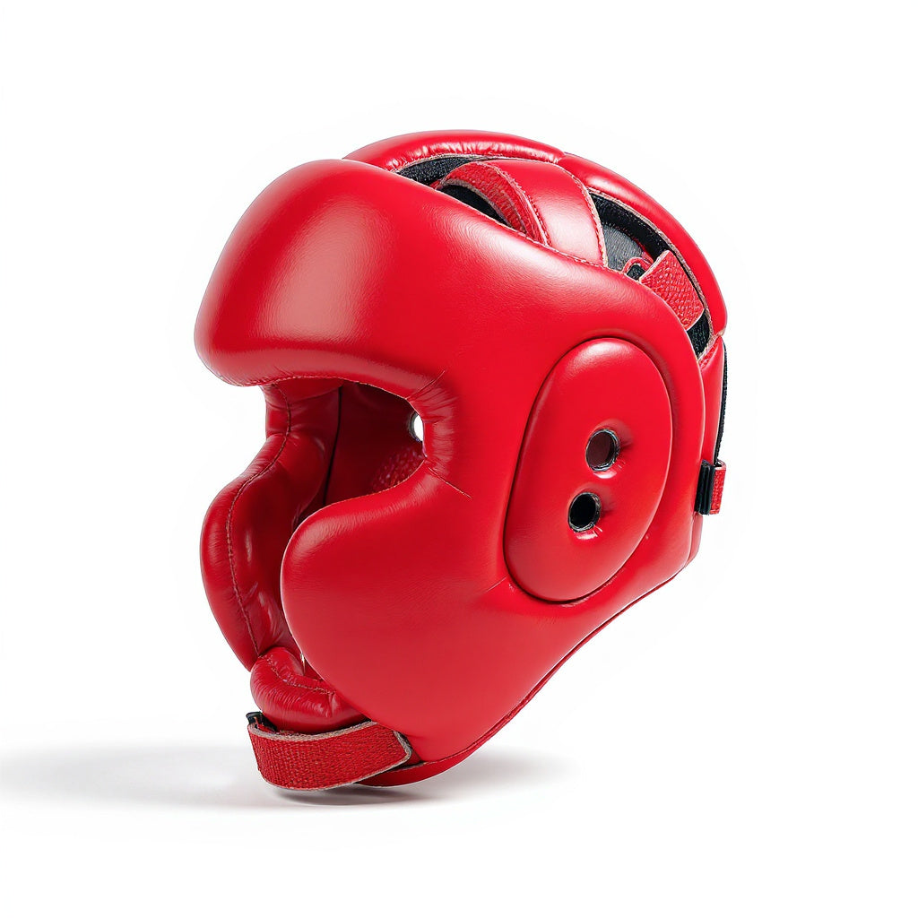 Padded Foam Boxing Headgear from alternative angle showing side profile and ventilation details