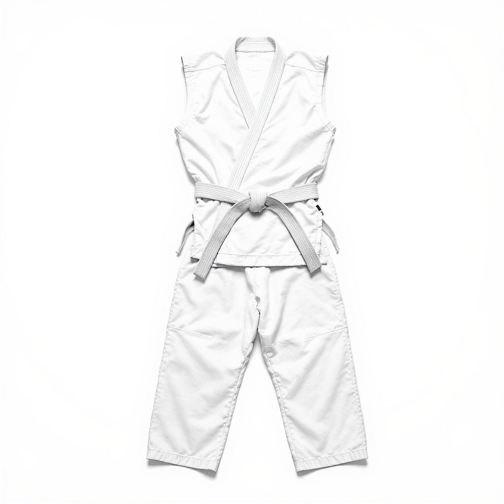 Hero shot of Cotton Blend Karate Uniform on white studio background, full product visible