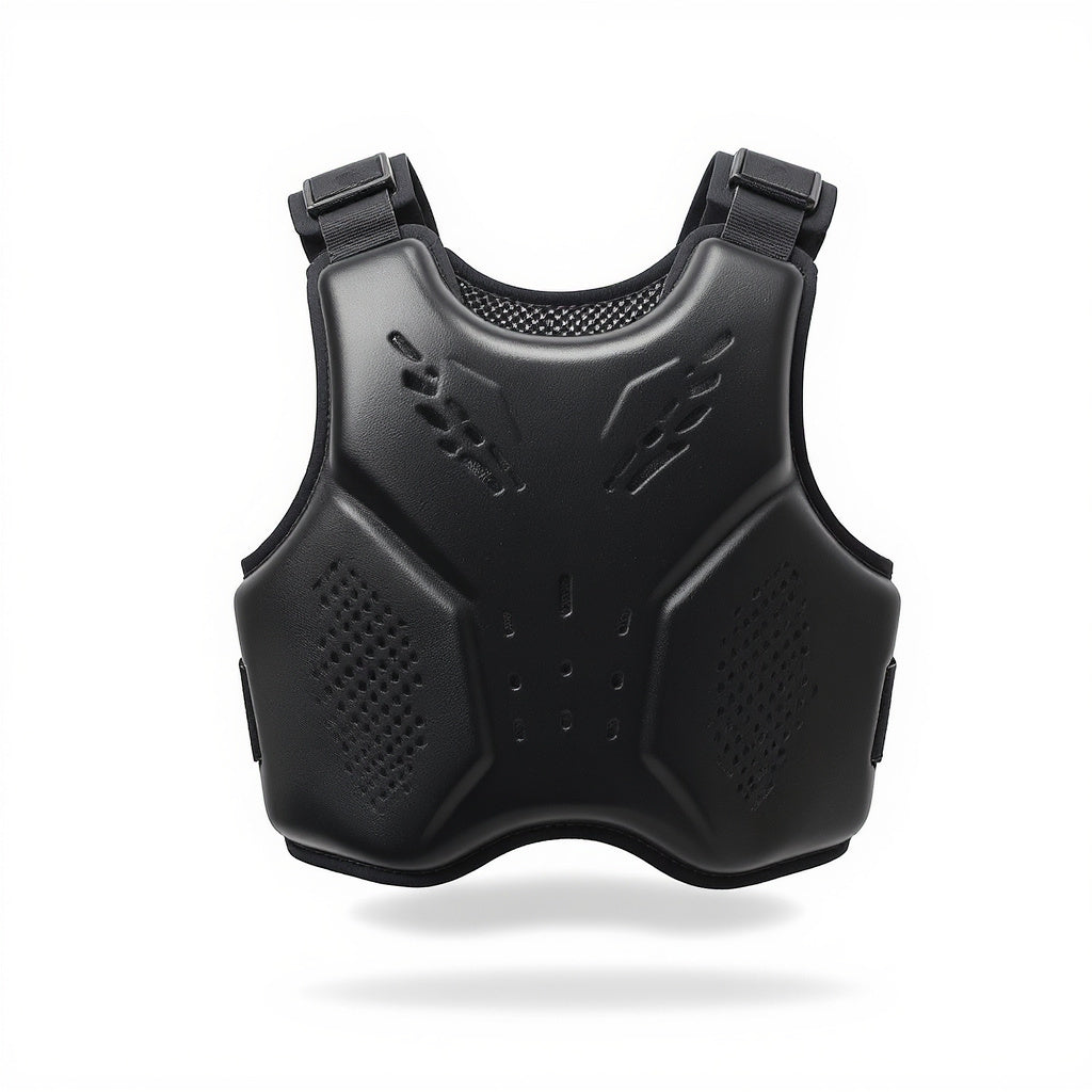 Hero shot of Foam Boxing Chest Protector on white studio background, full product visible